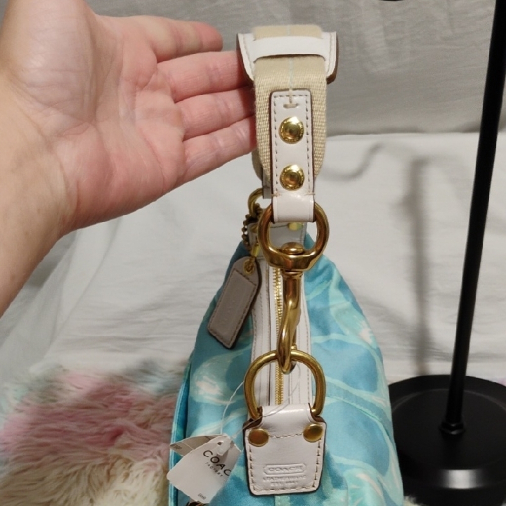 (#1) RARE! NWT Authentic Coach Hampton Weekend Collection Shoulder Bag - Picture 6 of 15